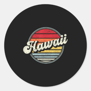 Hawaii Vintage-Sportdesign Hawaiian Islands Hi T Runder Aufkleber