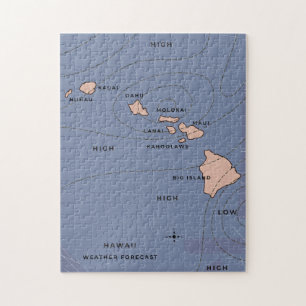 Hawaii Vintage Wettervorhersage