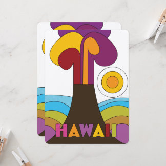 Hawaii Vintages Reiseplakat im Stil der 60er Jahre