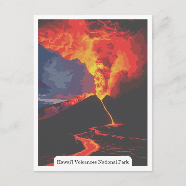 Hawaii Volcanoes National Park USA Postkarte (Vorderseite)