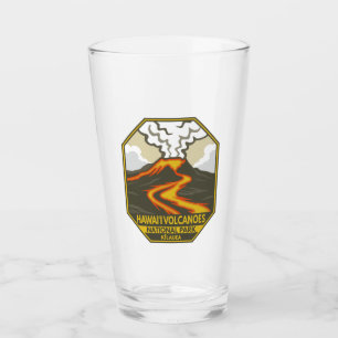 Hawaii Volcanoes Nationalpark Kilauea Retro Glas