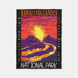Hawaii-Vulkane-Nationalpark Kilauea-Vulkan Vin Fleecedecke