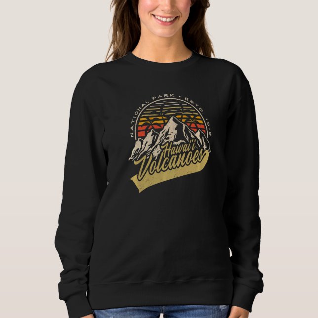 Hawaii-Vulkaninseln Vintag 3 Sweatshirt (Vorderseite)