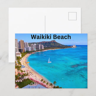 Hawaii Waikiki Beach Postkarte