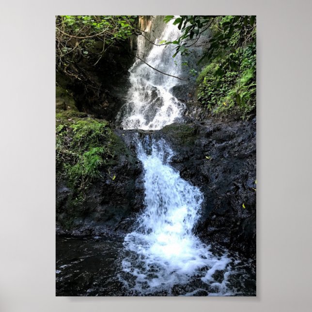 Hawaii Waterfall Poster (Vorne)
