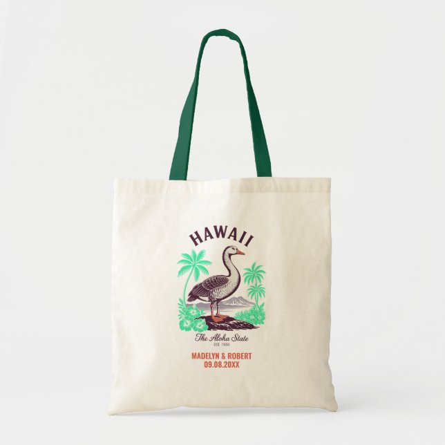 Hawaii Wedding Willkommensgeschenk Bridesmaid, Gäs Tragetasche (Vorne)