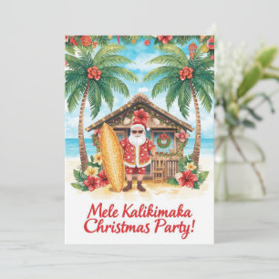 Hawaii-Weihnachtsfeier Hawaii „Mele Kalikimaka!“  Einladung