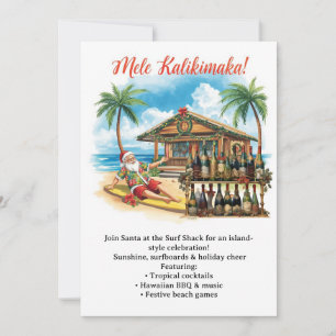 Hawaii-Weihnachtsfeier Hawaii „Mele Kalikimaka!“ Einladung
