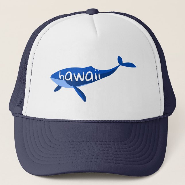 Hawaii Whale Truckerkappe (Vorderseite)