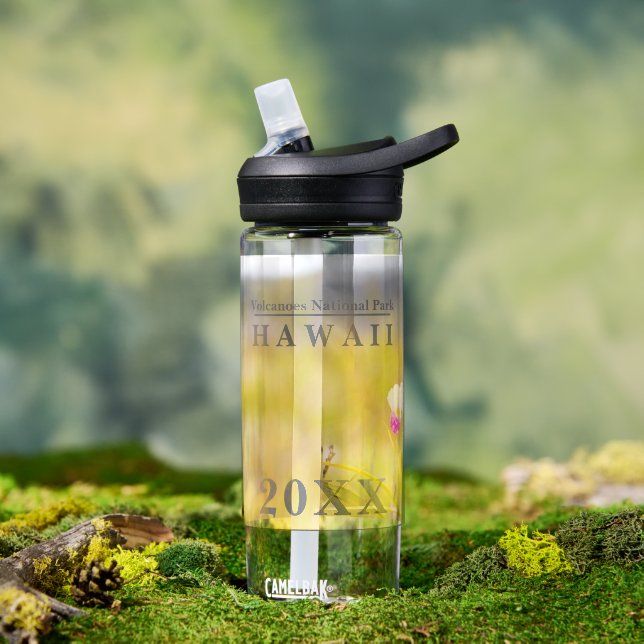 Hawaii Wild Orchid - Nationalpark Vulkane Jahr Trinkflasche (Außenbereich)