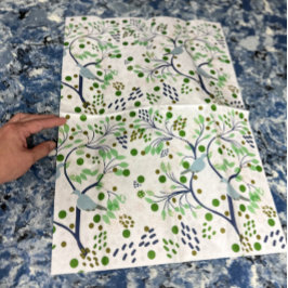 Hawaii Wildlife Birds Abstrakt Floral Tropical Seidenpapier