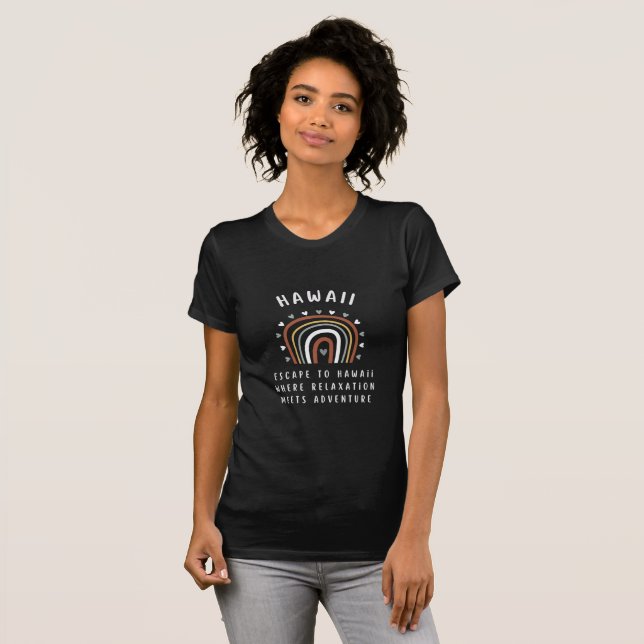 HAWAII, wo Entspannung und Abenteuer zusammenkomme T-Shirt (Vorne ganz)