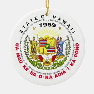 Hawaii-Zeichen Keramik Ornament
