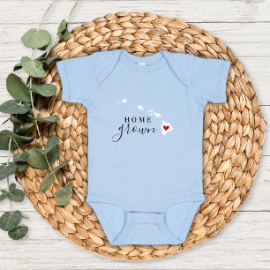 Hawaii Zuhause Grown Staat T-Shirt Baby Strampler