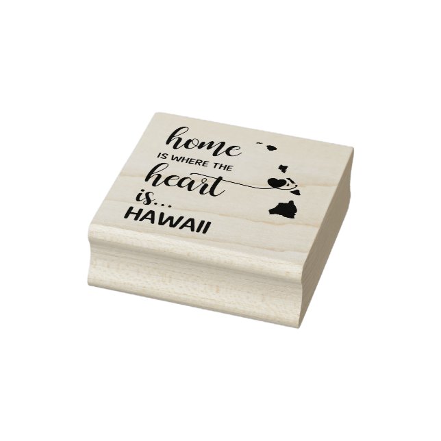 Hawaii Zuhause ist das Herz Gummistempel (Stempel)