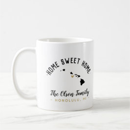 Hawaii Zuhause Sweet Zuhause Family Monogram Tasse