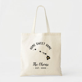 Hawaii Zuhause Sweet Zuhause Family Monogram Tragetasche