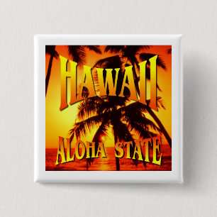 HawaiiAloha Staat Button