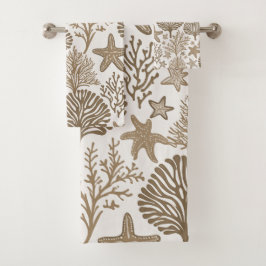 Hawaiian Aloha druckt tropisches Muster Badhandtuch Set