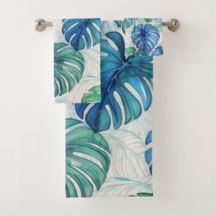 Hawaiian Aloha druckt tropisches Muster Badhandtuch Set