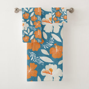 Hawaiian Aloha druckt tropisches Muster Badhandtuch Set