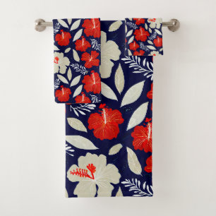 Hawaiian Aloha druckt tropisches Muster Badhandtuch Set