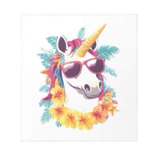 Hawaiian-Aloha-Einhorn Notizblock