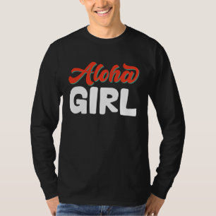 Hawaiian Aloha Girl Hawaii Pineapple Tiki T-Shirt