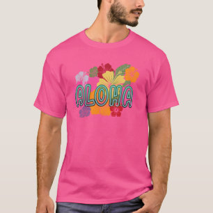 Hawaiian Aloha Hibiskus Blume Hawaii Surfer T-Shirt