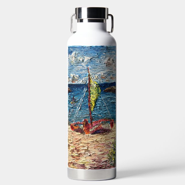 Hawaiian Aloha Kanuwasserflasche Trinkflasche (Vorderseite)