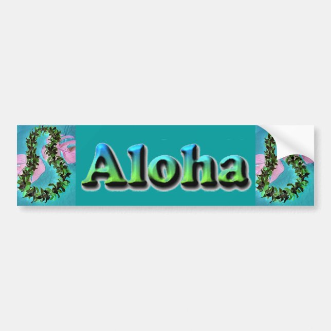 Hawaiian Aloha Lei Autoaufkleber (Vorne)