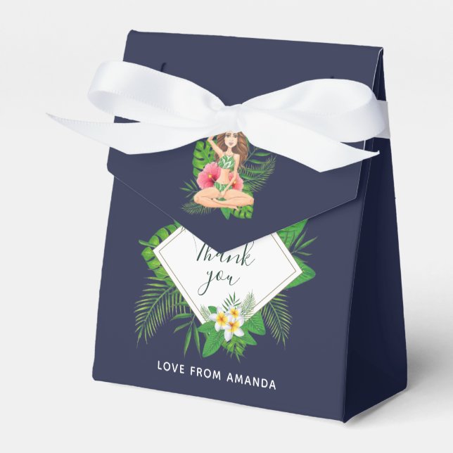 Hawaiian Aloha Luau Party Guest Favor Geschenkschachtel (Vorderseite)