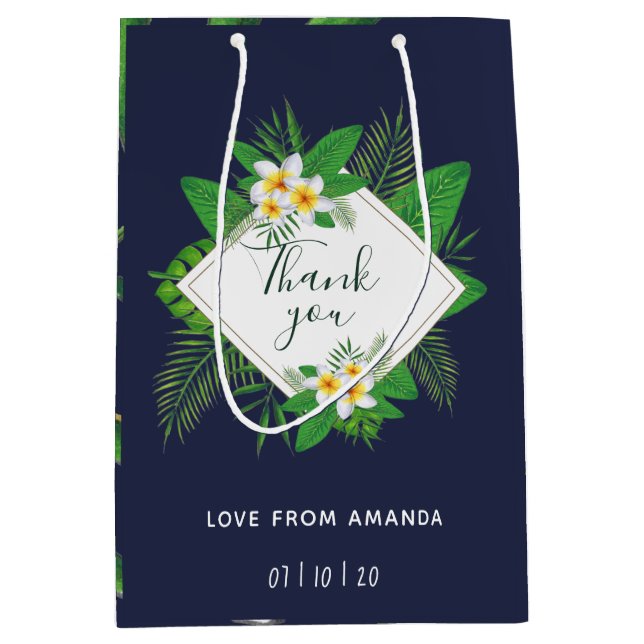 Hawaiian Aloha Luau Party Guest Favor Mittlere Geschenktüte (Vorderseite)