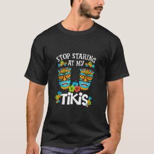 Hawaiian Aloha Stopp Staring bei My Tikis Summer L T-Shirt