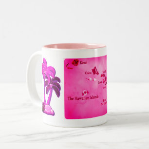 Hawaiian Aloha Style Zwei-Tone-Kaffee-Tasse Zweifarbige Tasse