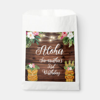 Hawaiian Aloha Tropical Birthday Luau Party Geschenktütchen