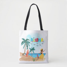 Hawaiian Aloha Vibes Tote Bag Tasche
