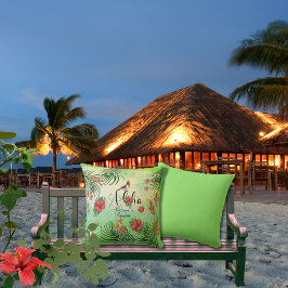 Hawaiian Aloha Willkommen im Paradies Outdoor Pill Kissen