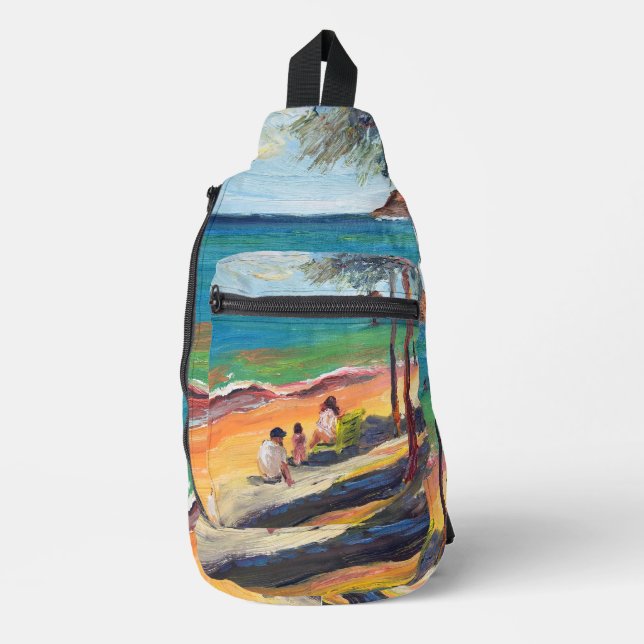 Hawaiian Beach Crossbody Bag (Vorderseite)