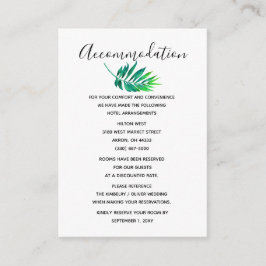 Hawaiian Beach Hochzeit im tropischen Hibiskus Begleitkarte