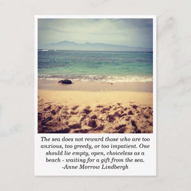 Hawaiian Beach Postcard Postkarte (Vorderseite)