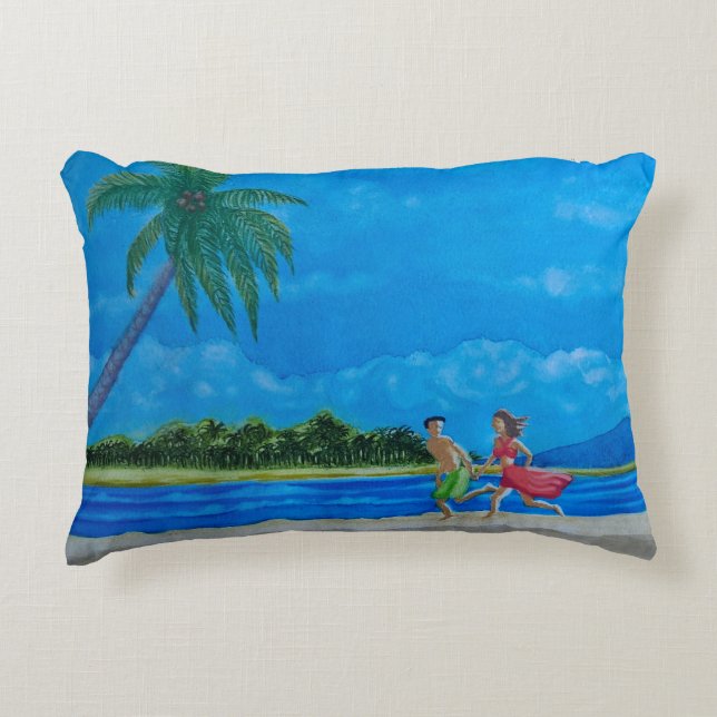 Hawaiian Beach Run Dekokissen (Vorderseite)