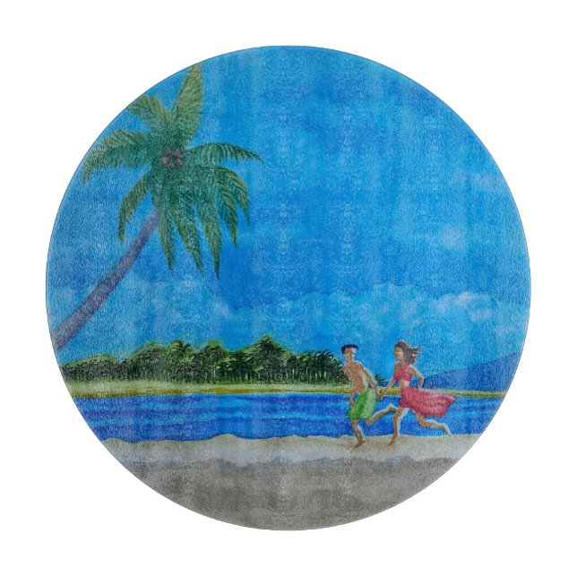 Hawaiian Beach Run Schneidebrett (Vorderseite)