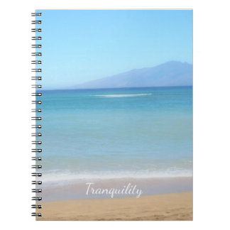 Hawaiian Blue Ocean View Photo Carnet Spiral