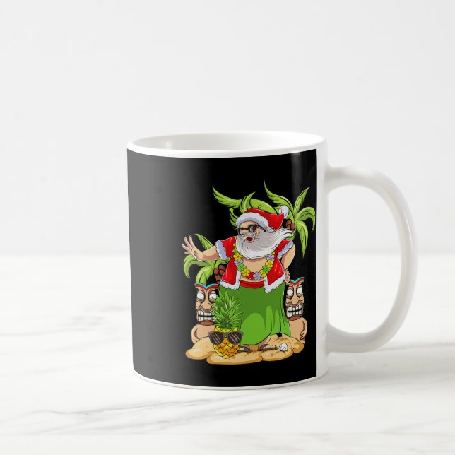 Hawaiian Christmas Mele Kalikimaka Hula Dance Sant Kaffeetasse (Rechts)