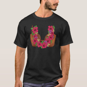 Hawaiian Coconut Bra Coole Halloween-Blume T-Shirt