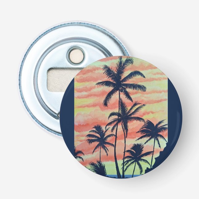 Hawaiian Coconut Palms Flaschenöffner (Vorderseite)