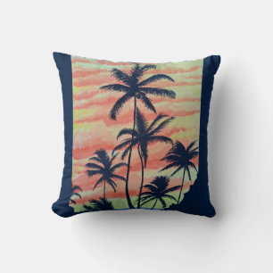 Hawaiian Coconut Palms Kissen