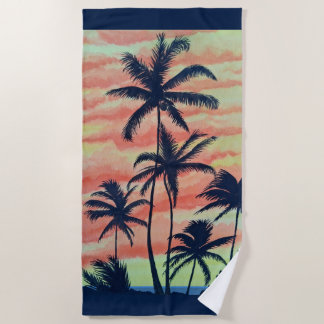 Hawaiian Coconut Palms Strandtuch