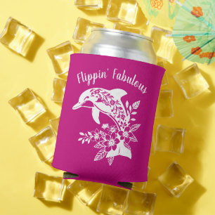 Hawaiian Dolphin Flippin' fabelhaftes Rosa Dosenkühler